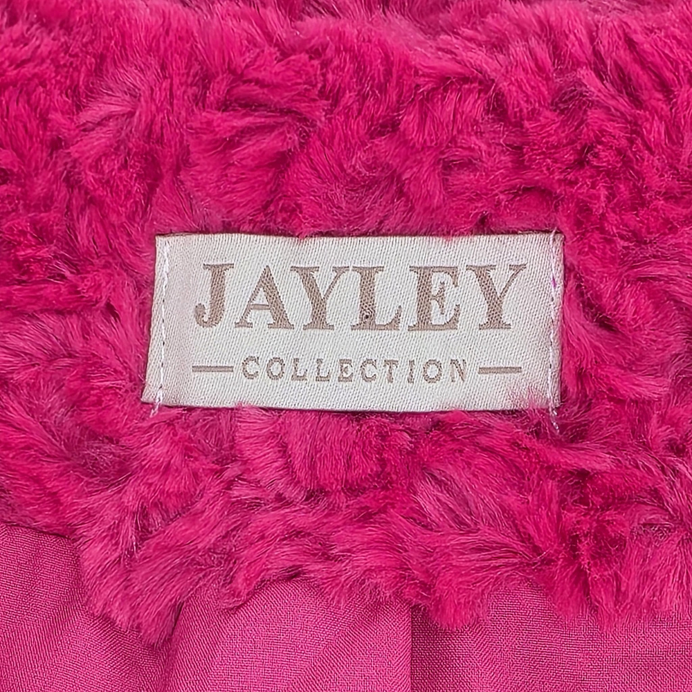 Cozy Glam JAYLEY Faux Fur Teddy Coat Women Oversized Pink Winter - Picture 6 of 13